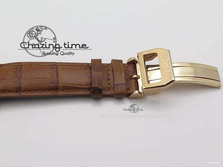 MIROTIME 0520 Youthful Pilot Chrono RG 3878 Gray Dial on Light Brown Leather Strap A 7394